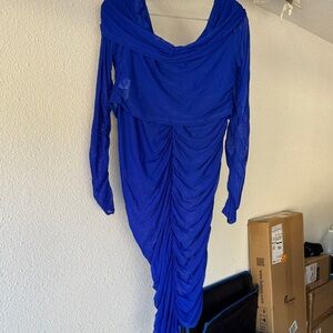 Elegant Blue Women's skirt set